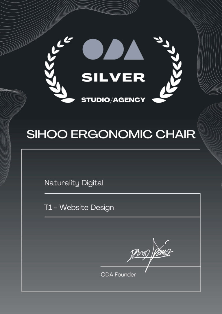 ODA T1 silver - sihoo web design awards